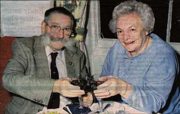 André Acres with his wife Kath in 2001