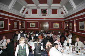 The Royal Scots Club dining room