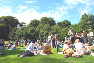 Prospective Chaps relax on Hampstead Heath