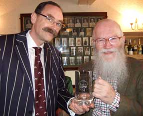 David receives the mug via Tom