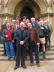Club Members on the Cathedral Steps - click to enlarge