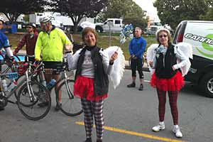 Ken Cantamout completed the 110 mile bike ride from Santa Cruz to King City in the central valley of California.