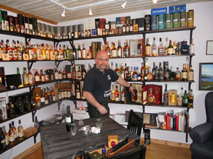 Dan in his Whisky Room