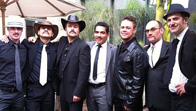 Chris Agate, third from the left in the black cowboy hat with the Mo Bros from Bogota