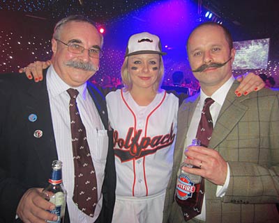 Rod and Steve with Laura from Movember