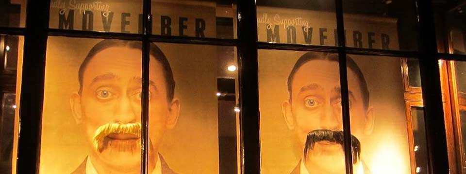 Penhaligon's in Covent Garden site of the official Movember shave down