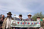 Members of The British Beard Club at the Parade