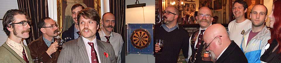 The Handlebar Club Team face The Pipe Club of London Team