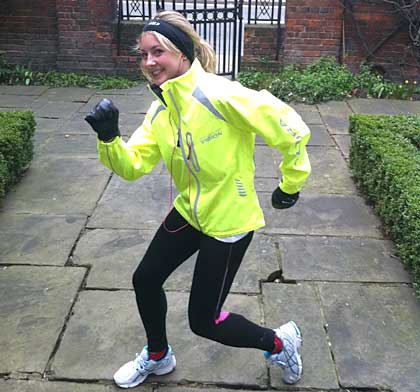 Harriet in training for the Paris Marathon