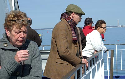 A delightful forty minutes on the Isle of Wight ferry in the sunshine