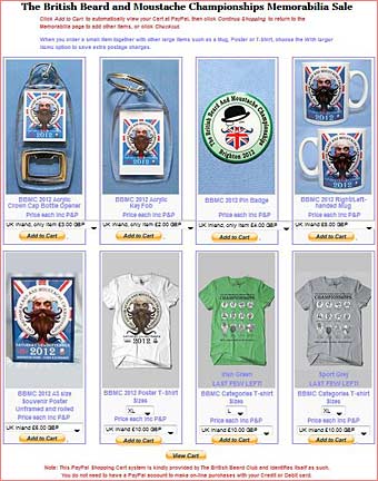 Visit the BBMC 2012 Memorabilia On-line shop now!