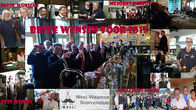 A 2016-17 New Year card from West-Vlaamse Snorrenclub
