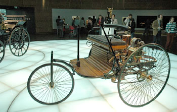 Touring the Mercedes Benz museum