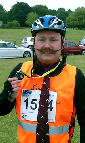 Nightrider Conrad Amis - on a crusade to raise money for The National Autistic Society - Click to enlarge