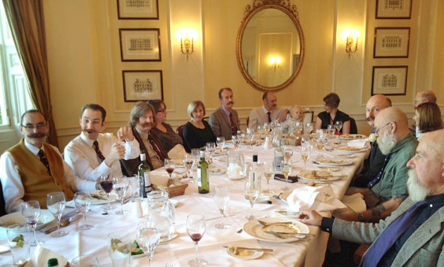 Some of the Members and Friends at The Handlebar Club's Christmas Lunch at The Shelleys Hotel, Lewes on 13th December